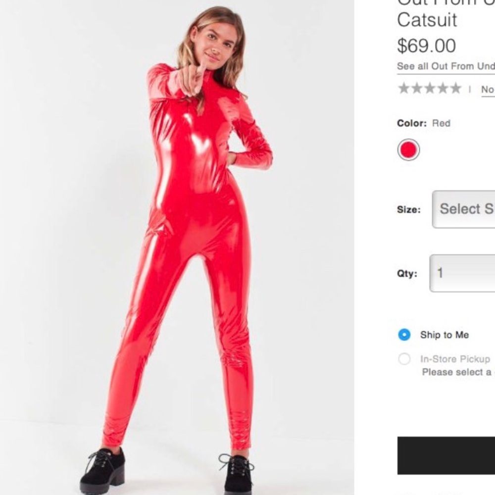 Urban outfitters red jumpsuit!!!